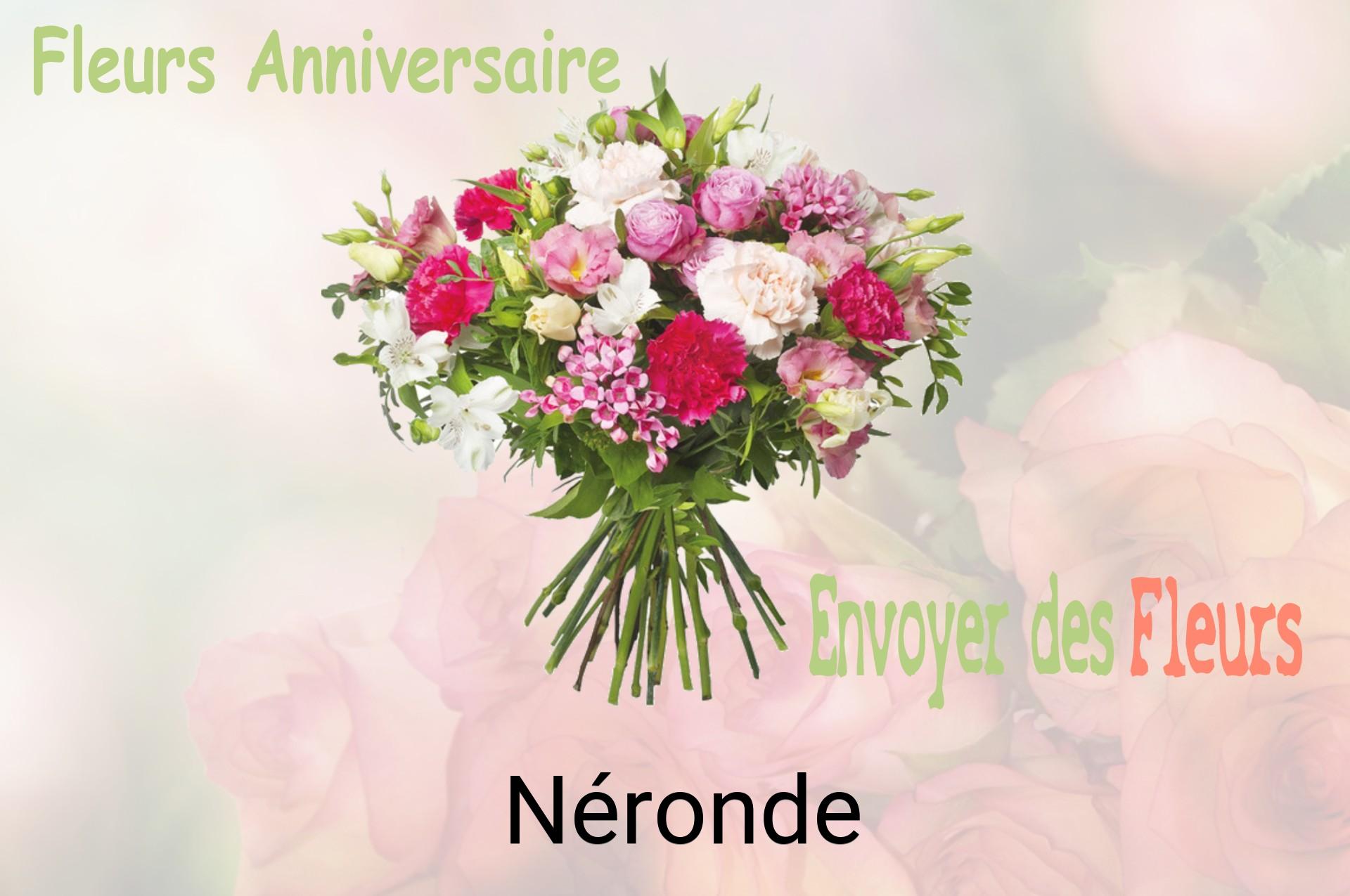 Bouquet de fleurs d’anniversaire livré à Néronde